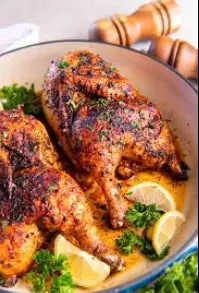 Half chicken roasted