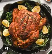 Full chicken roasted